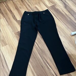 Anne Klein Black Straight Leg Pants
